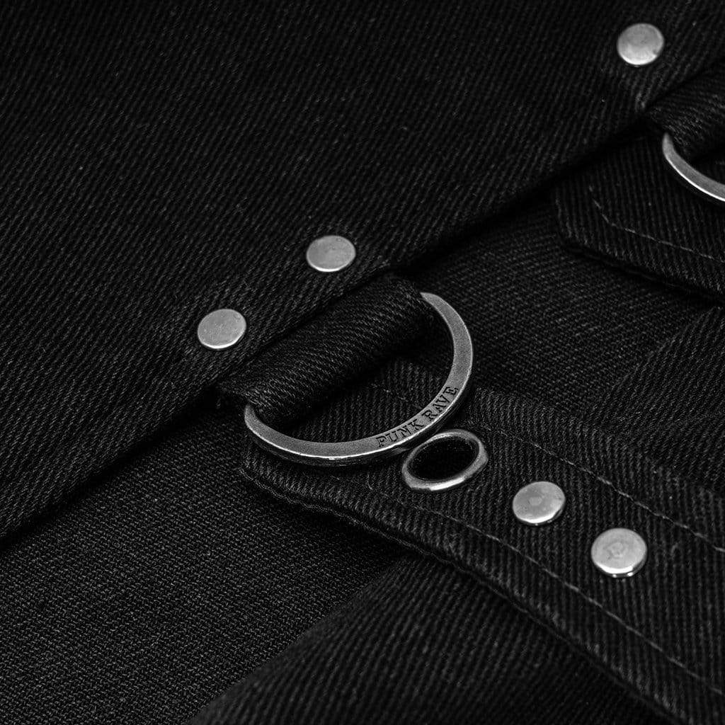 Men's Gothic Irregular Overskirts With Belts - Image 6