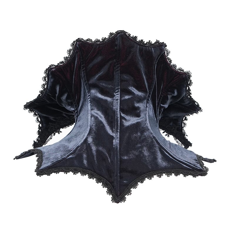 Men's Gothic Lace-up Crochet Neckwear - Image 8