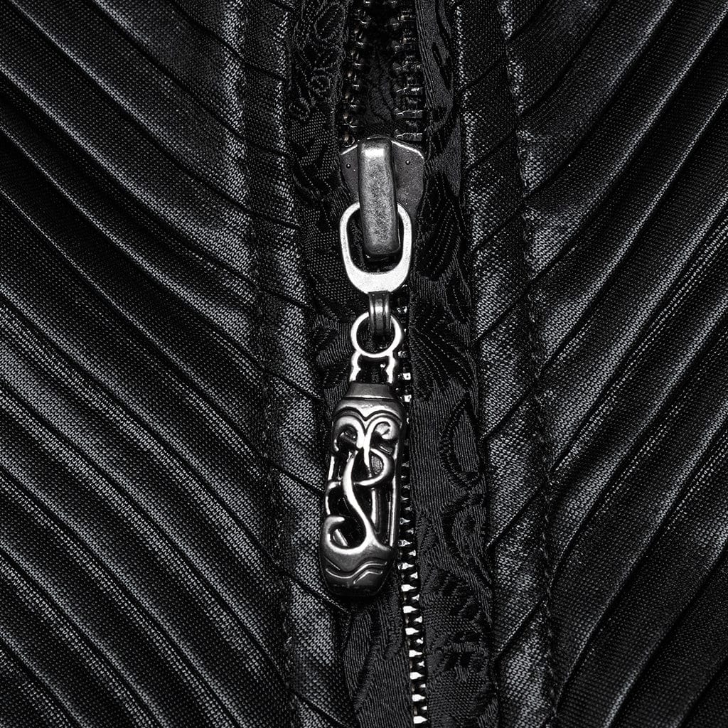 Men's Gothic Lace-up Eyelets Buckle-up Waistcoat - Image 6