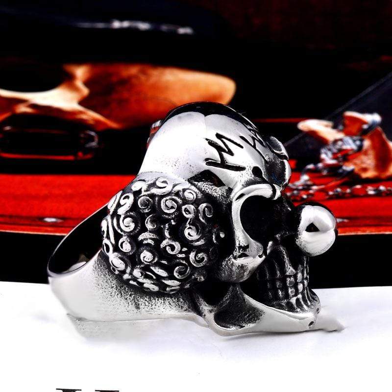 Men's Gothic Punk Clown Ring - Image 5