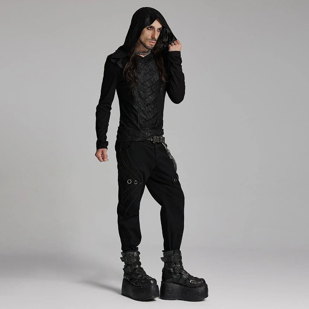 Men's Gothic Ring Skull Pants - Image 4