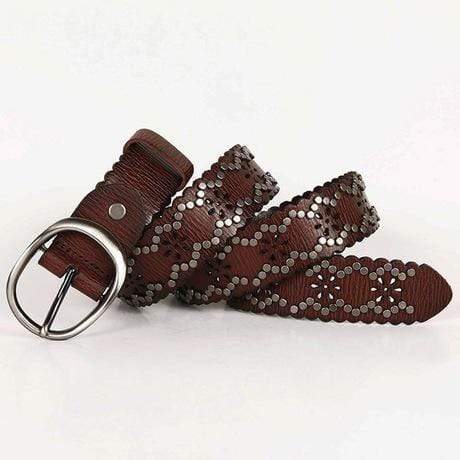 Men's Gothic Ripped Crack Belts With Rivets - Image 4