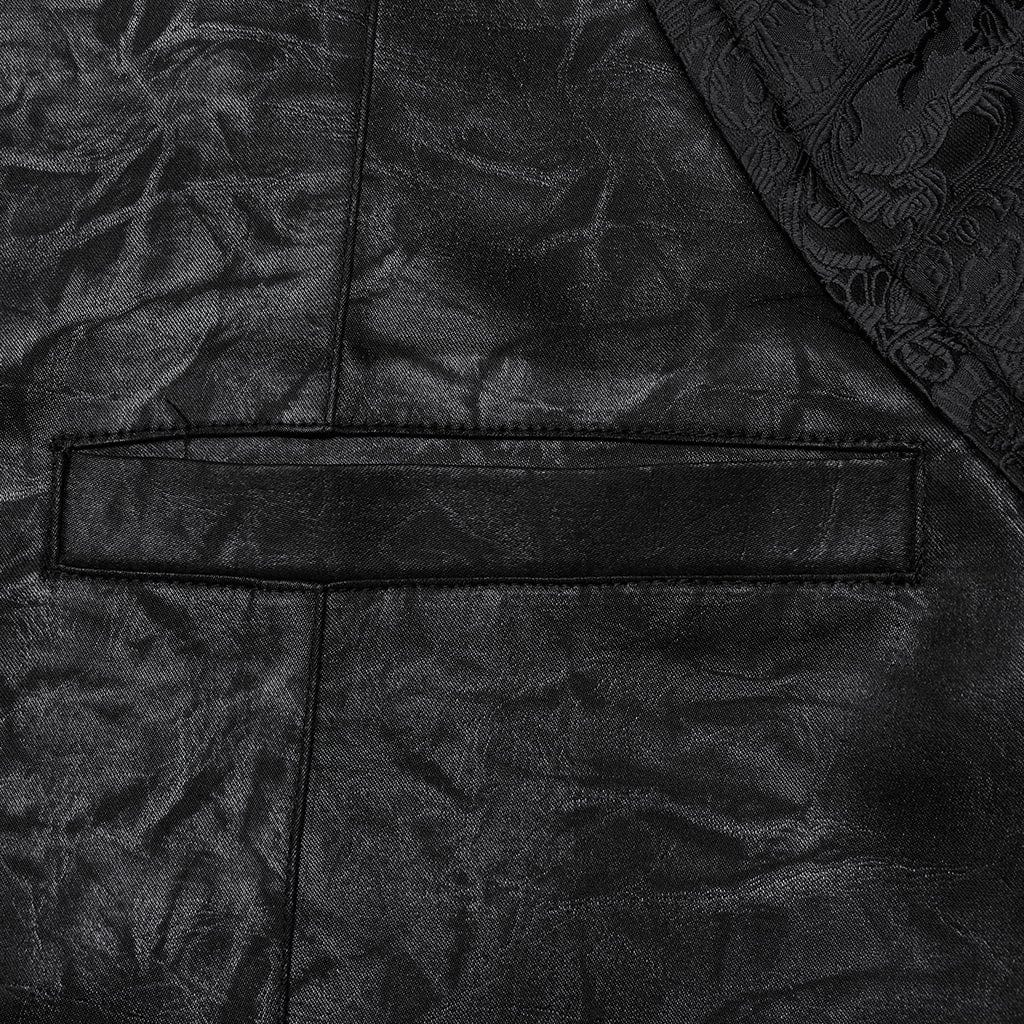 Men's Gothic Ruffled Buckle-up Waistcoat - Image 8
