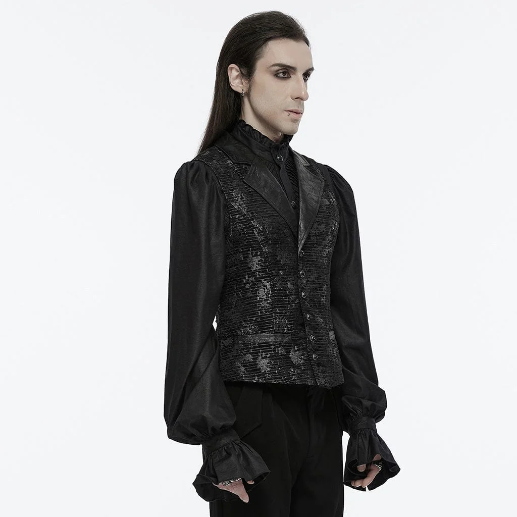 Men's Gothic Skull Buckle-up Waistcoat - Image 2