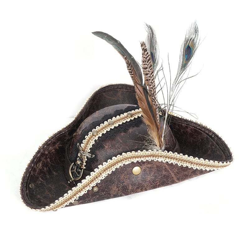 Men's Gothic Skull Lace Hem Hat - Image 6