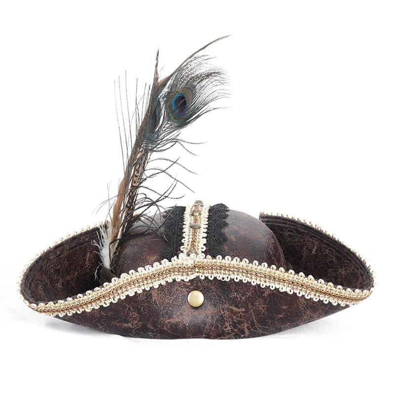 Men's Gothic Skull Lace Hem Hat - Image 8