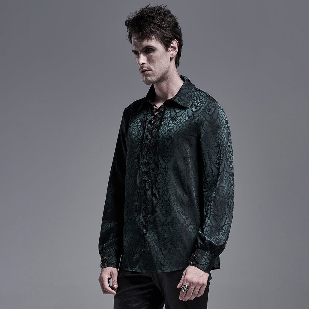 Men's Gothic Snakeskin Strappy Shirts - Image 6