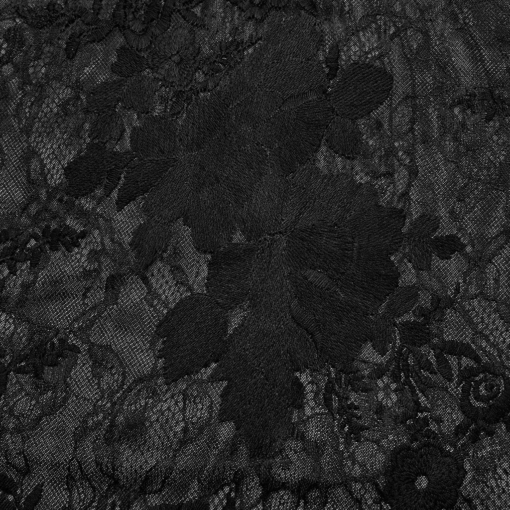 Men's Gothic Stand Collar Ruffled Lace Shirt - Image 8