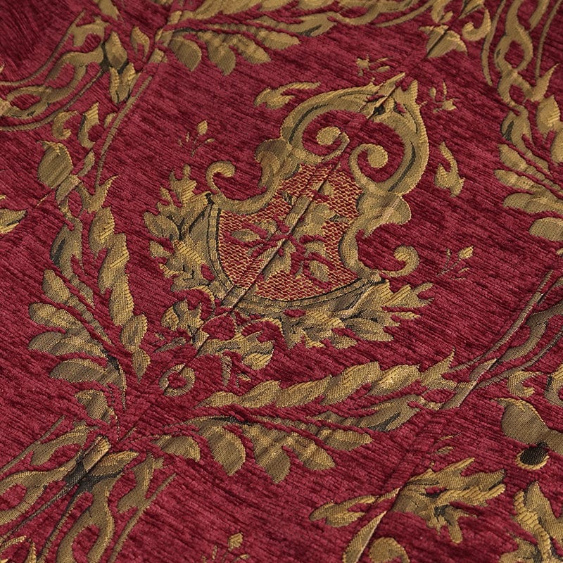 Men's Gothic Stand Collar Totem Embroidered Waistcoat Red - Image 4