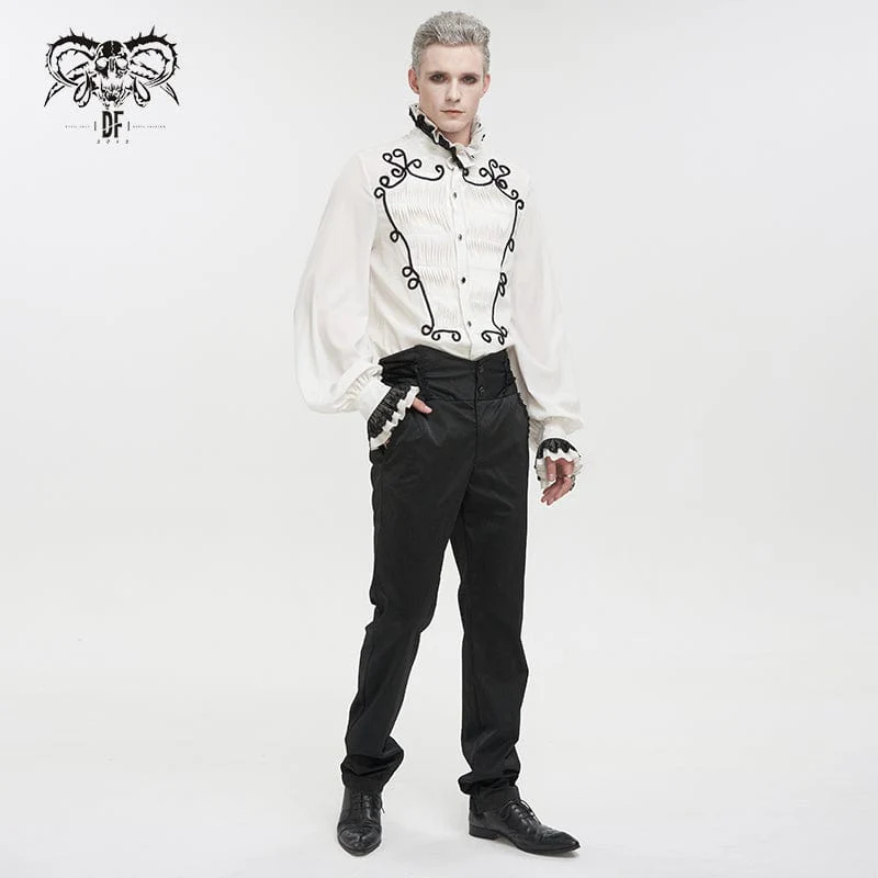 Men's Gothic Strappy High-waisted Pants - Image 5