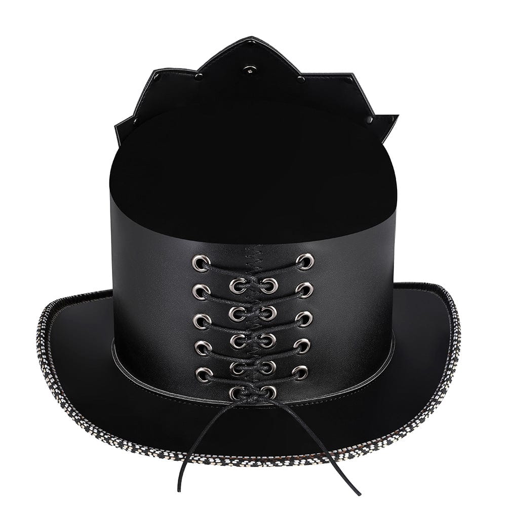 Men's Gothic Strappy Perlage Hat - Image 4