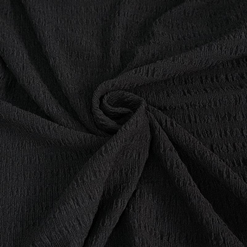 Men's Gothic Strappy Puff Sleeved Shirt - Image 10