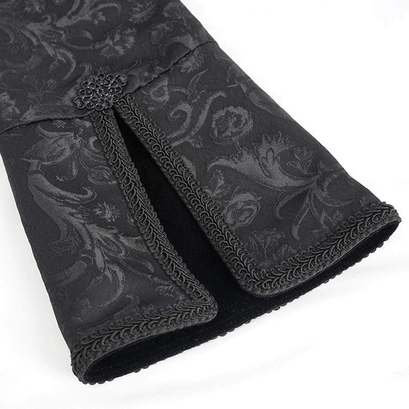 Men's Gothic Toned Horn Sleeved Swallow-tailed Coat - Image 10