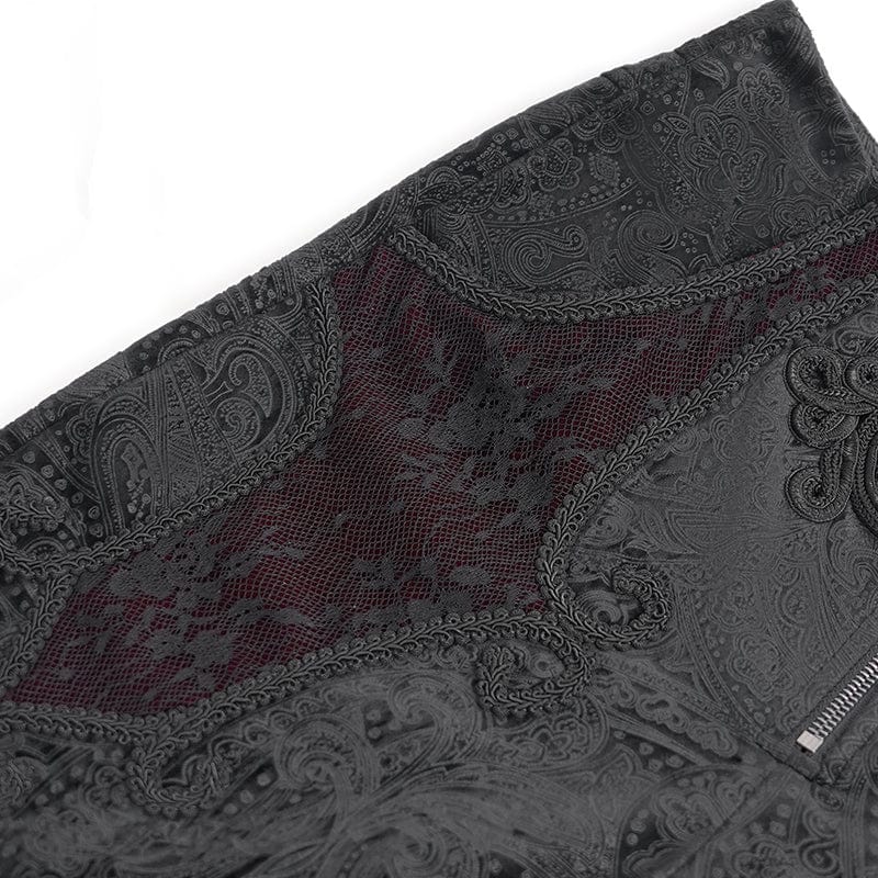 Men's Gothic  Zip Floral Branded Trousers - Image 11