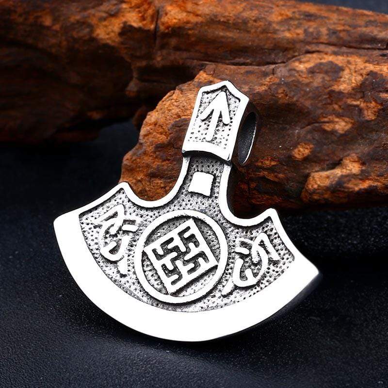 Men's Punk Axe Necklace - Image 3
