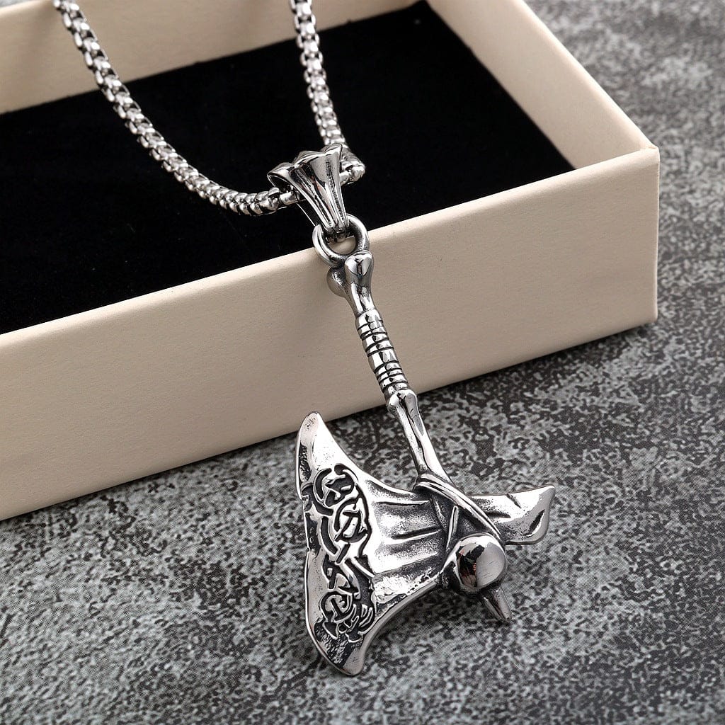 Men's Punk Axe Necklace - Image 2