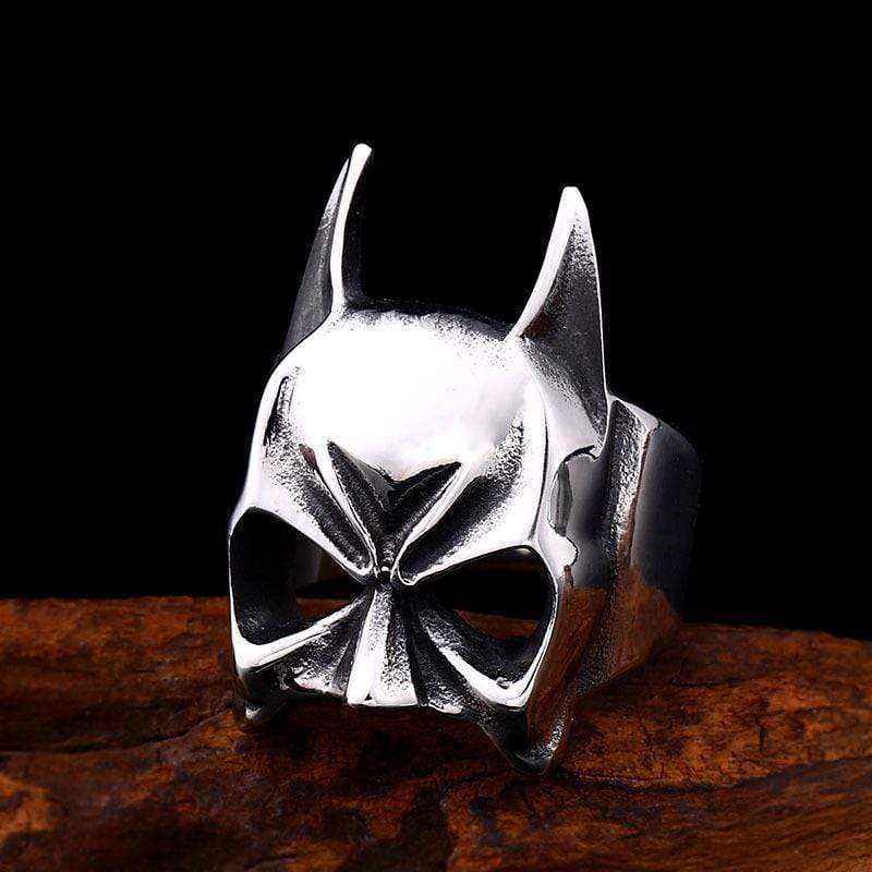 Men's Punk Batman Head Ring - Image 2