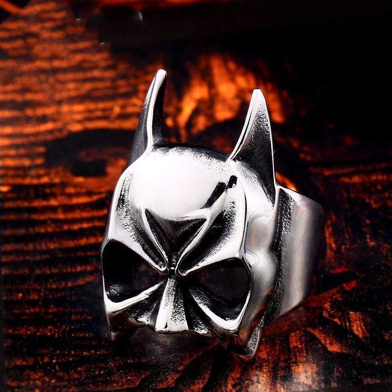Men's Punk Batman Head Ring - Image 3