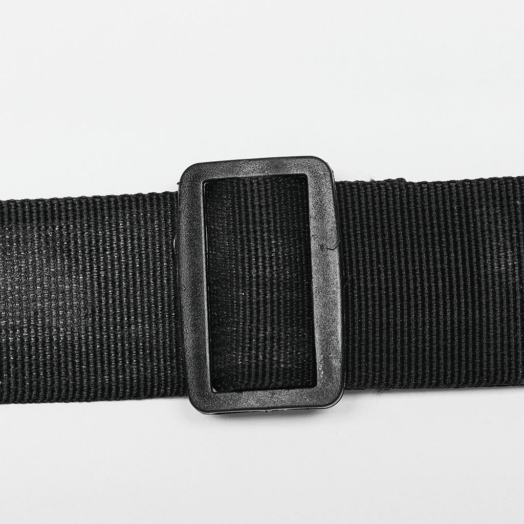 Men's Punk Big-Pocket Rivet Waist Bag - Image 14