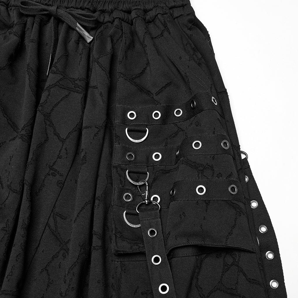 Men's Punk Big-pocket Sagging Pants with Staps - Image 7