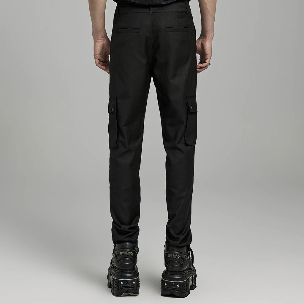 Men's Punk Big-pocket Skull Pants - Image 3