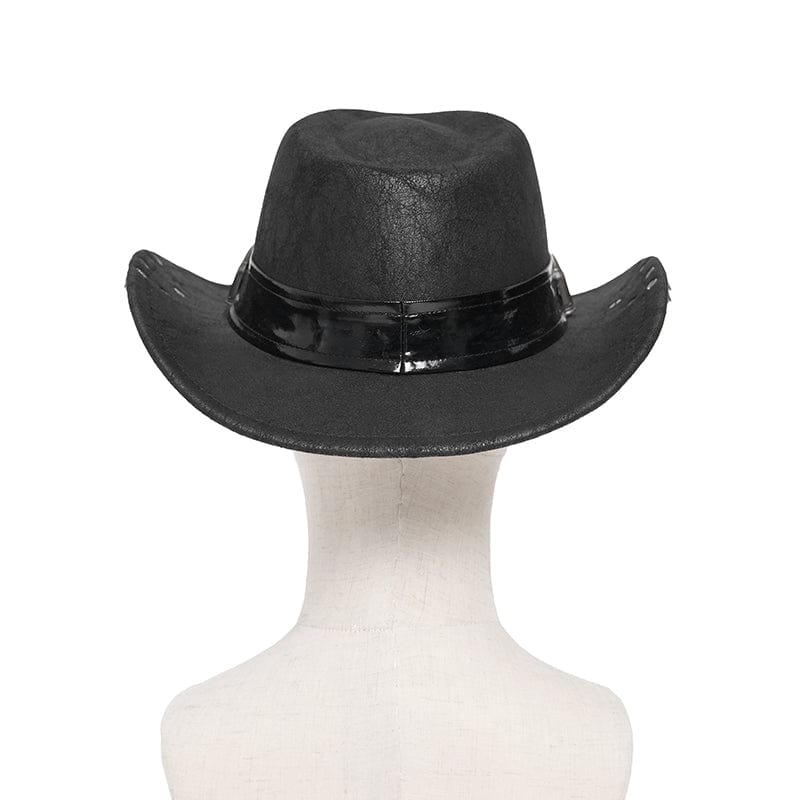 Men's Punk Bullet Skull Studded Hat - Image 7