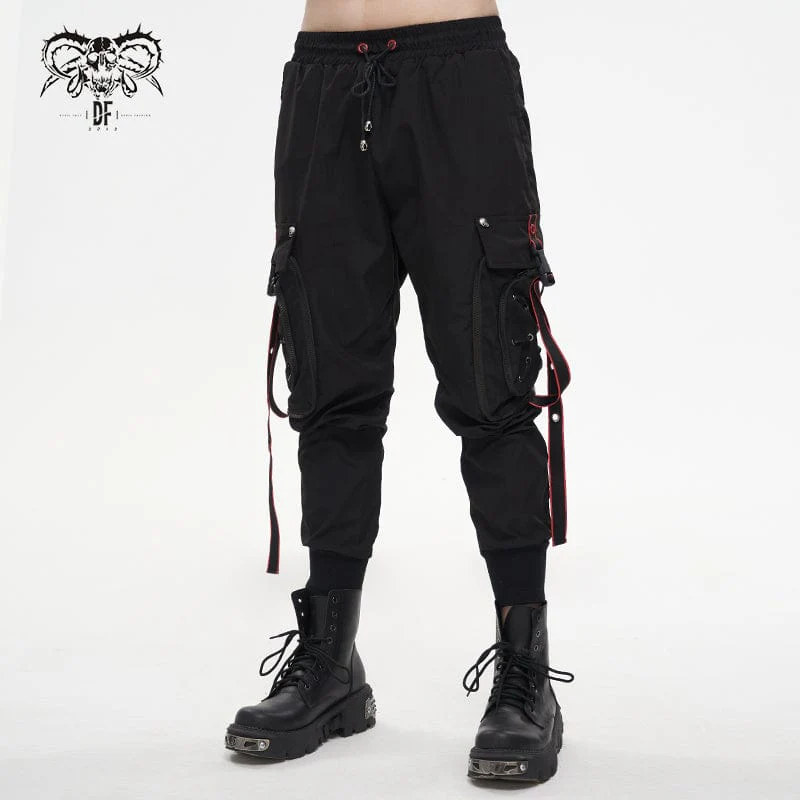 Men's Punk Cargo Pants Joggers - Image 3