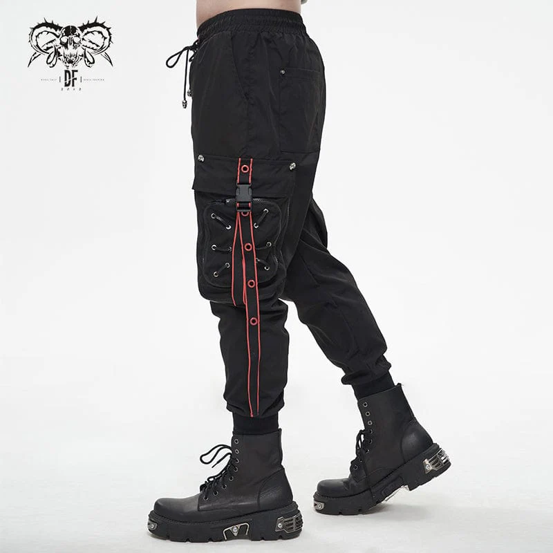 Men's Punk Cargo Pants Joggers - Image 4