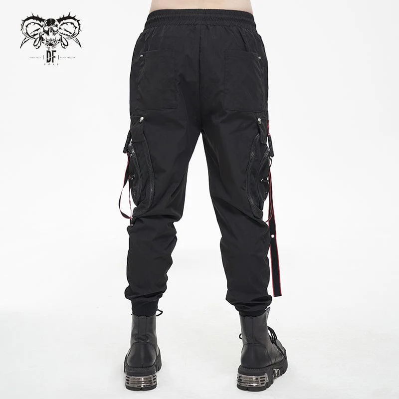 Men's Punk Cargo Pants Joggers - Image 5