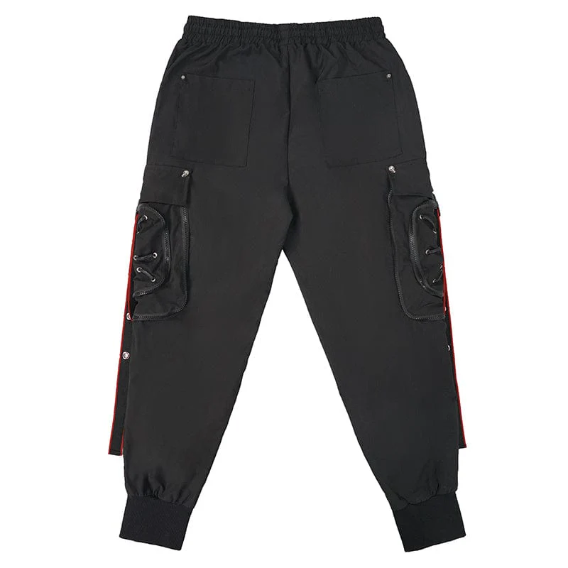 Men's Punk Cargo Pants Joggers - Image 7