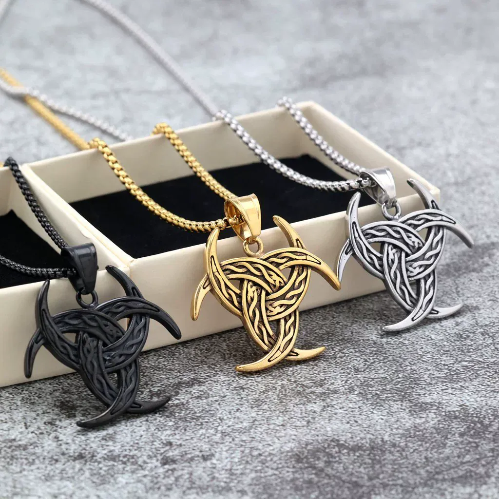 Men's Punk Celtic Knot Necklace - Image 4