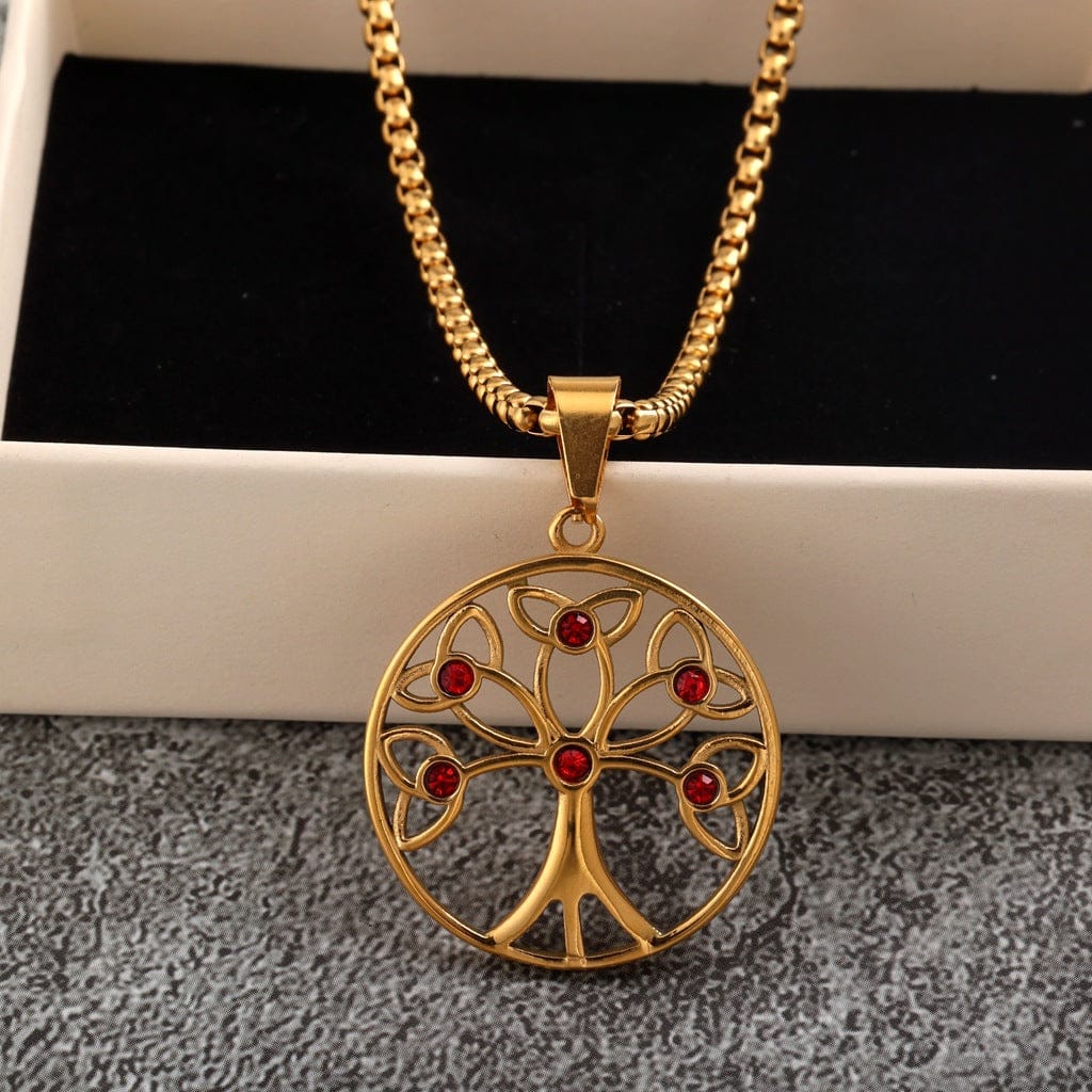 Men's Punk Celtic Tree of Life Necklace - Image 3