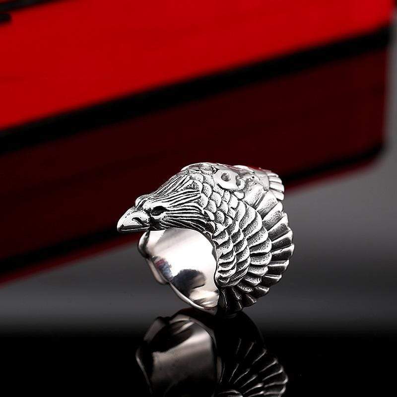 Men's Punk Corvus Corax Rings - Image 2