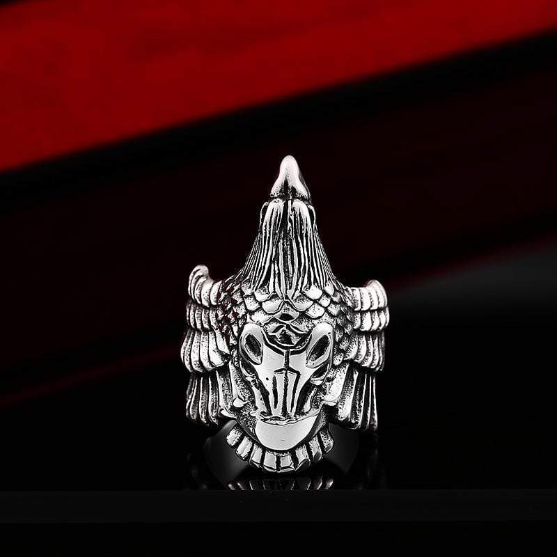 Men's Punk Corvus Corax Rings - Image 4