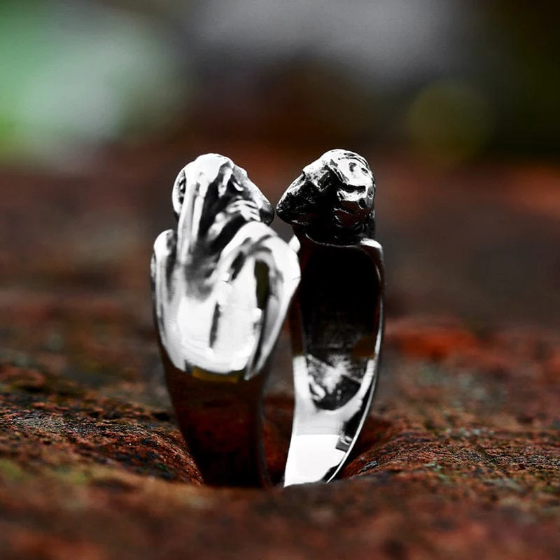 Men's Punk Couple Open Ring - Image 2