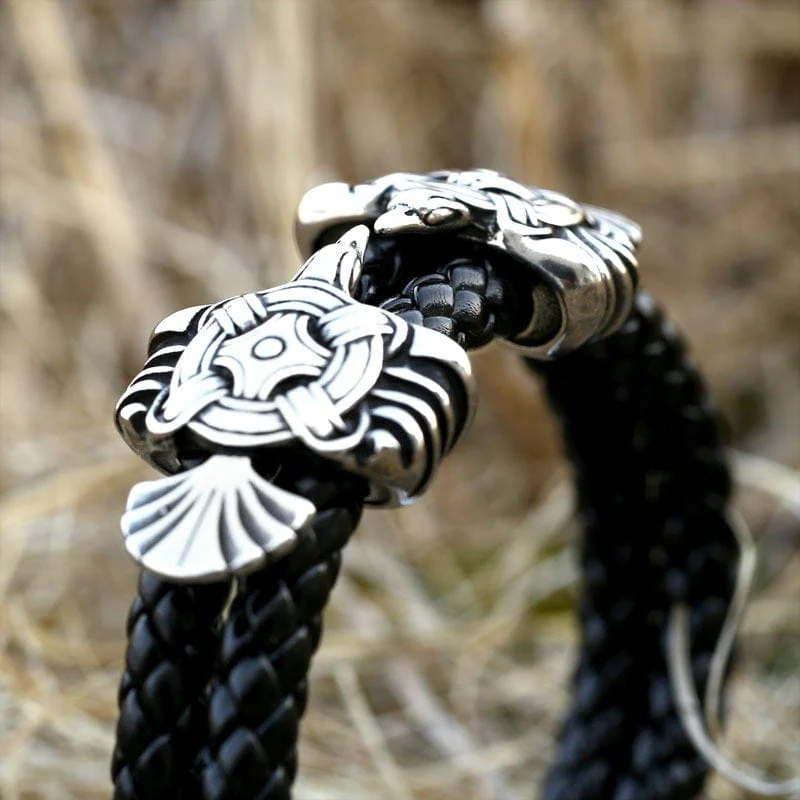 Men's Punk Crow Carved Bracelet - Image 5