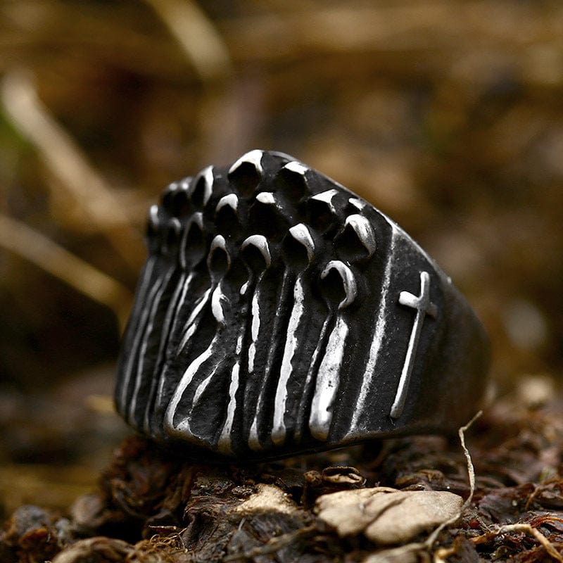 Men's Punk Death Cloak Ring - Image 3