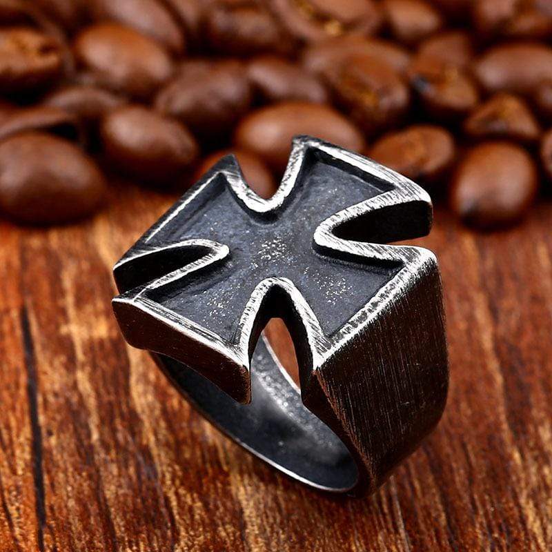 Men's Punk Cross Rings - Image 3