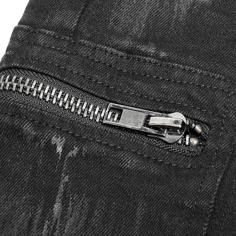 Men's Punk Distressed Jeans - Image 6