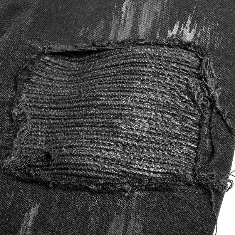 Men's Punk Distressed Jeans - Image 8