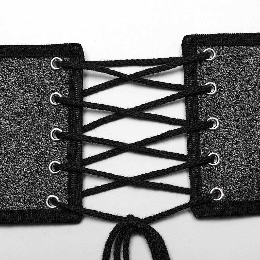 Men's Punk Double-buckle Lace-up Girdle - Image 8