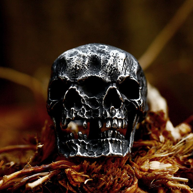Men's Punk Double Skull Ring - Image 2