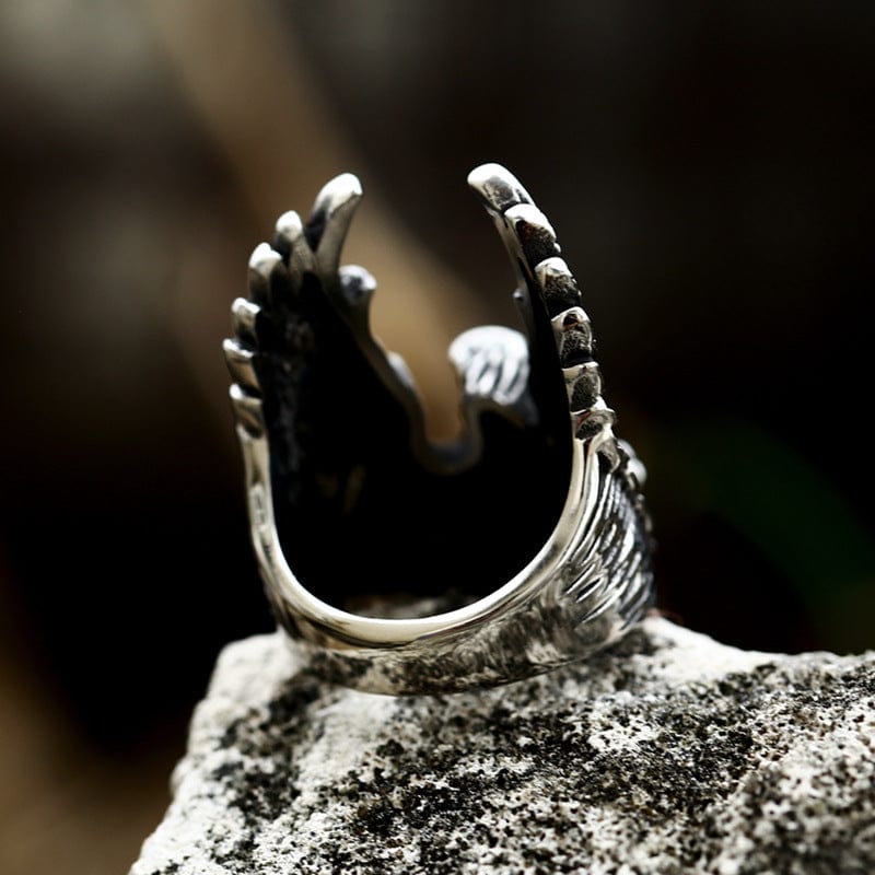 Men's Punk Eagle Ring - Image 4