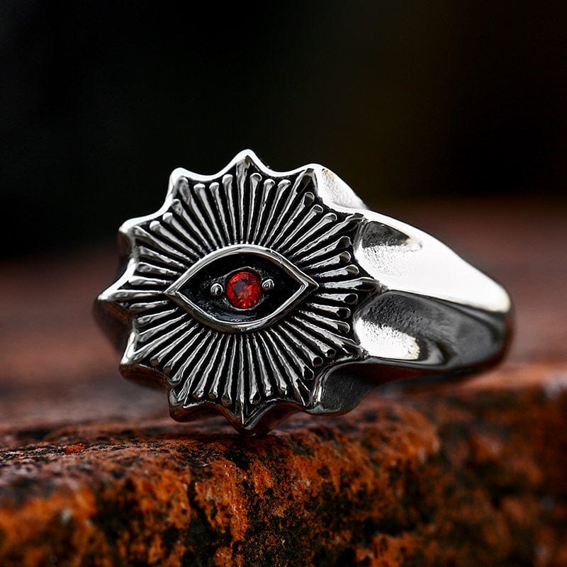 Men's Punk Evil Eyes Ring - Image 3