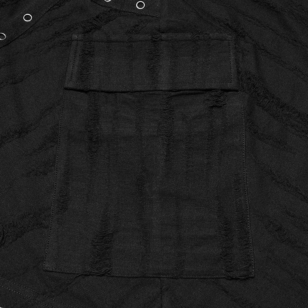 Men's Punk Eyelet Ripped Hoodie - Image 7