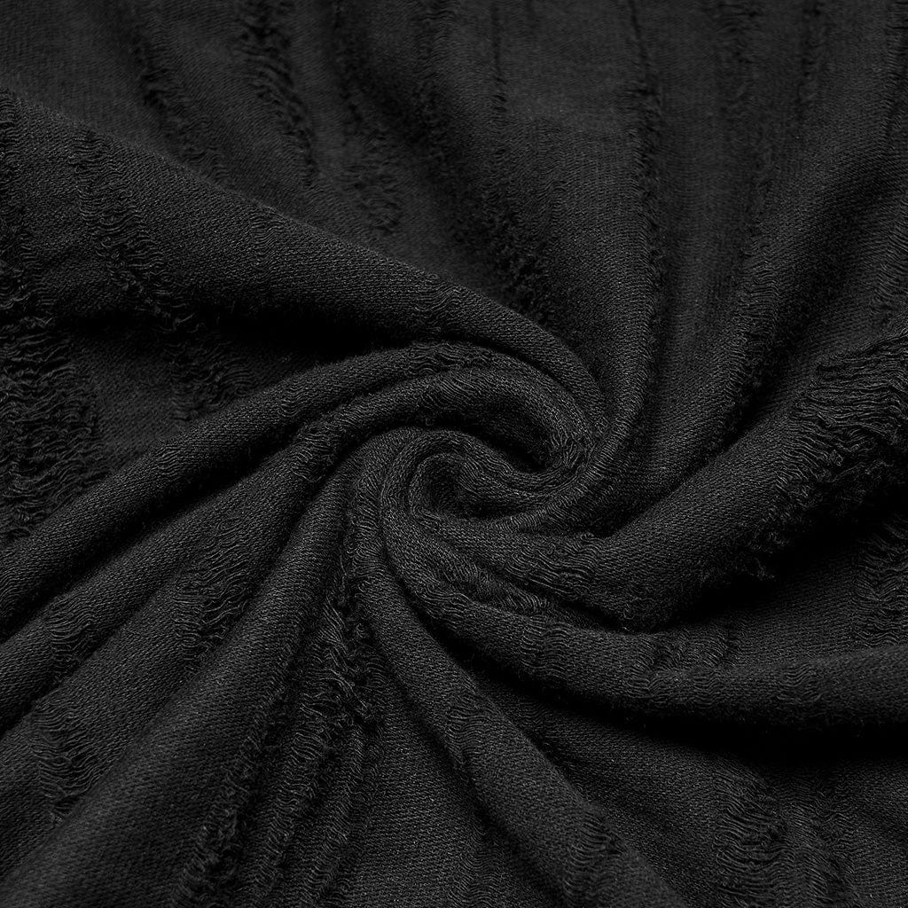Men's Punk Eyelet Ripped Hoodie - Image 8