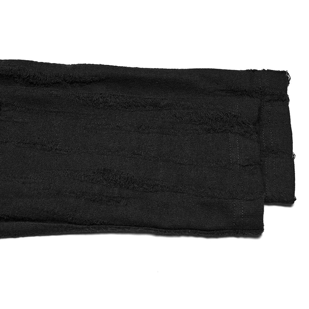 Men's Punk Eyelet Ripped Hoodie - Image 9
