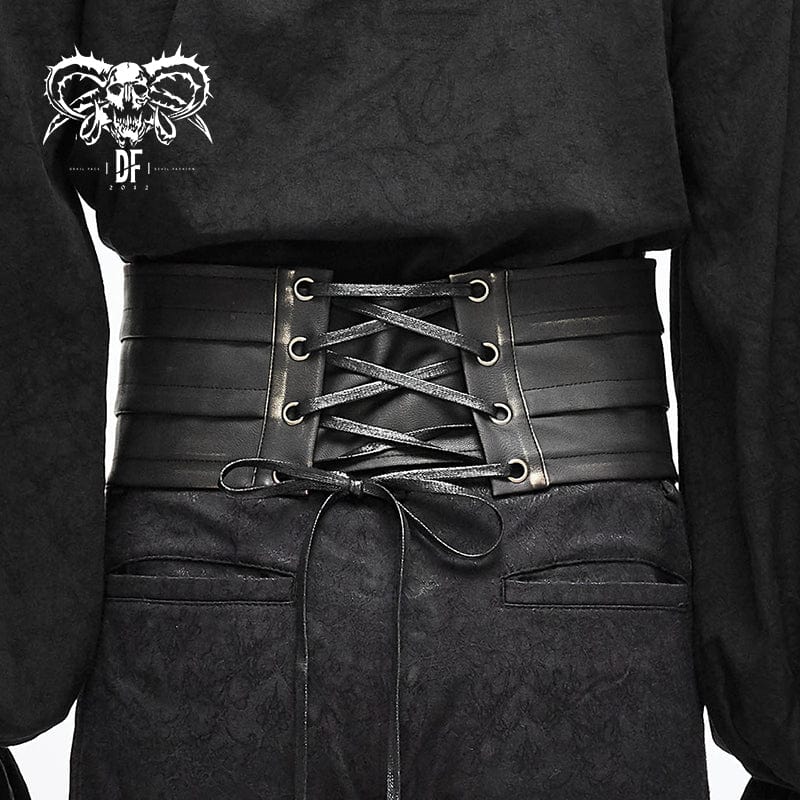 Men's Punk Faux Leather Rivers Belt - Image 3