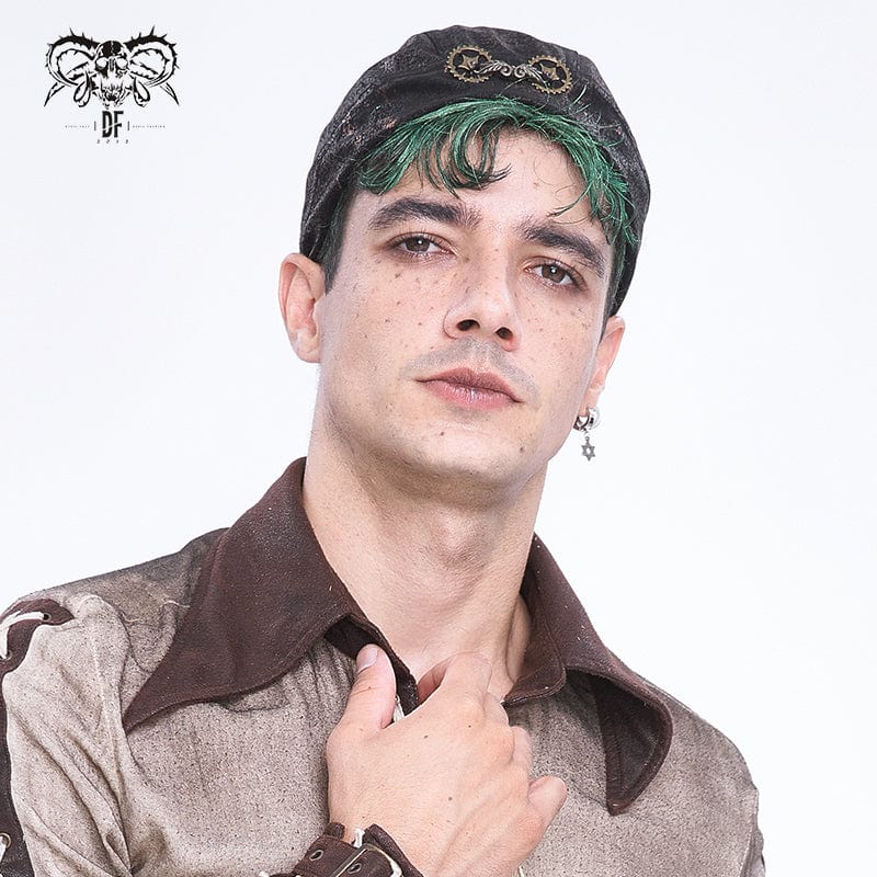 Men's Punk Gear Lace-up Beanie