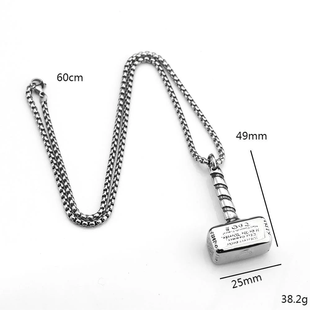 Men's Punk Hammer Pendant Necklace - Image 5